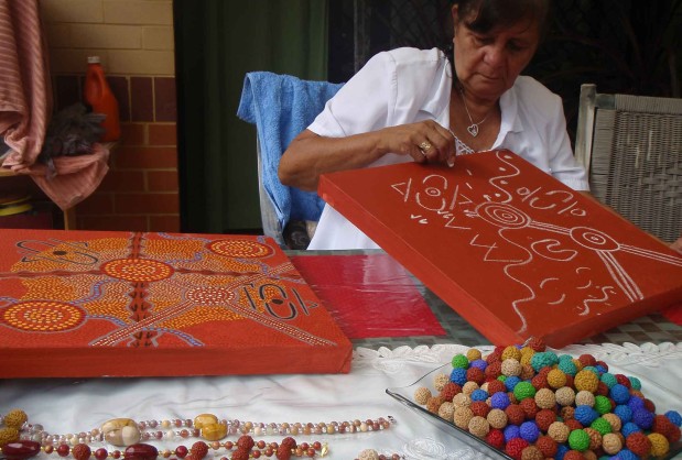 Aboriginal Art And Craft Gallery Kings Park Dot Paintings
