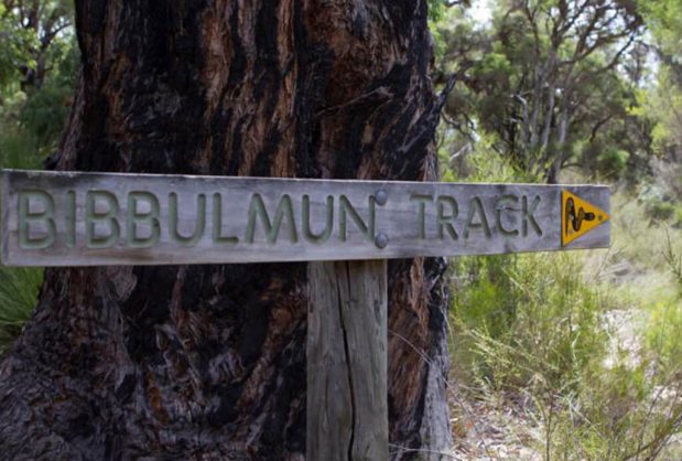 Bibbulmun Track Walk Trail SIgn Western Australia